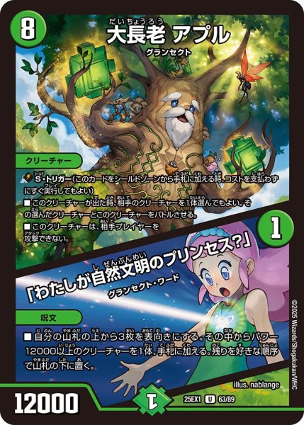 画像1: 大長老 アプル／「わたしが自然文明のプリンセス？」（63/89） (1)